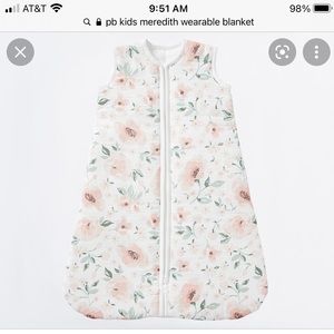 Pottery barn baby Meredith wearable blanket, size s